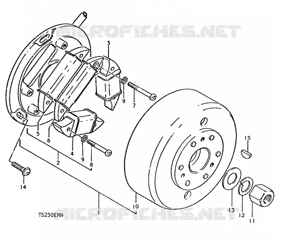 IGNITION (E16) Suzuki MOTO 250 TS-ER 1992  TS250ERN