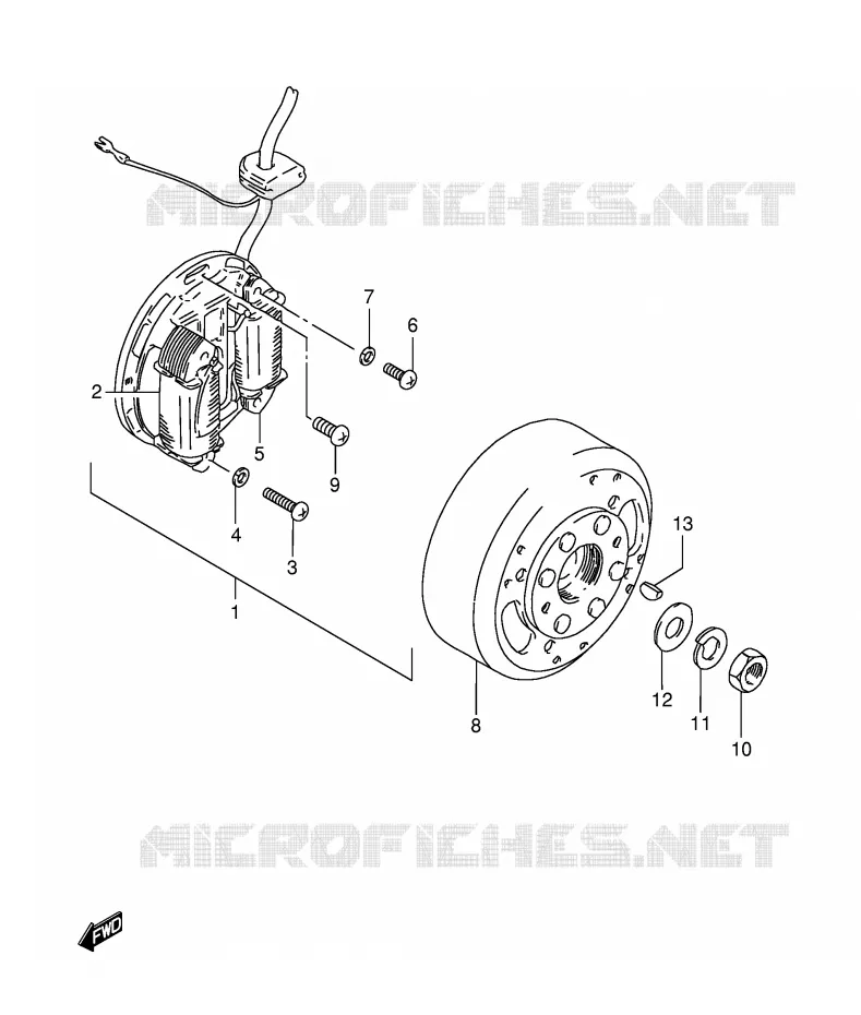 IGNITION (MODEL R P9) Suzuki MOTO 125 TS-ER 1994  TS125ERR(E1)