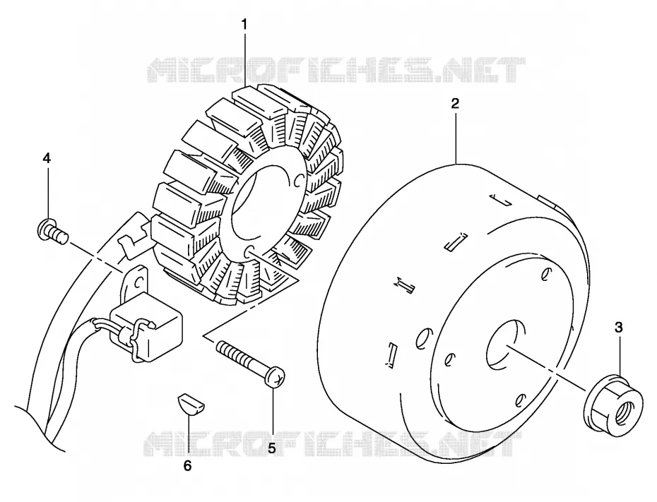 MAGNET0 Suzuki SCOOTER 150 BURGMAN 2002  UH150K2(P19)