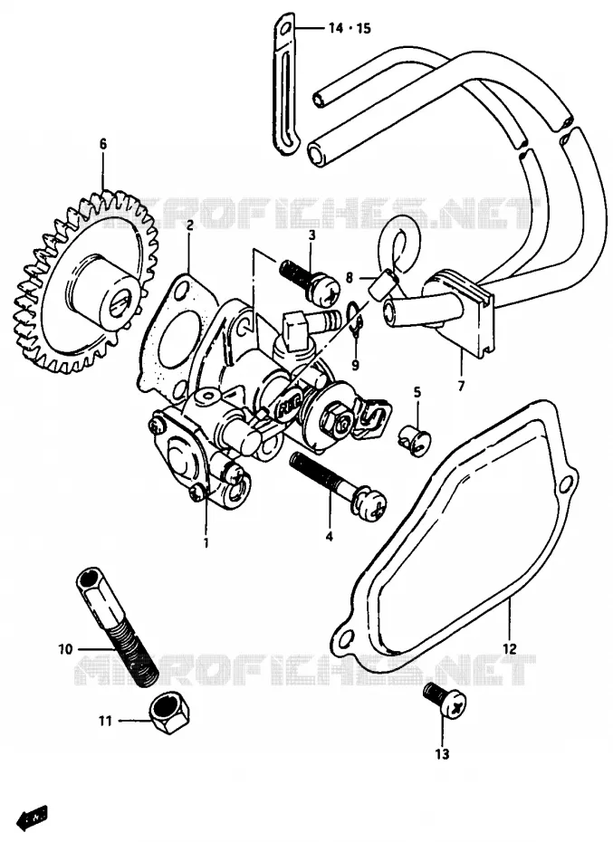 OIL PUMP Suzuki MOTO 50 Autres-modeles 1991  TV50M(M/R)