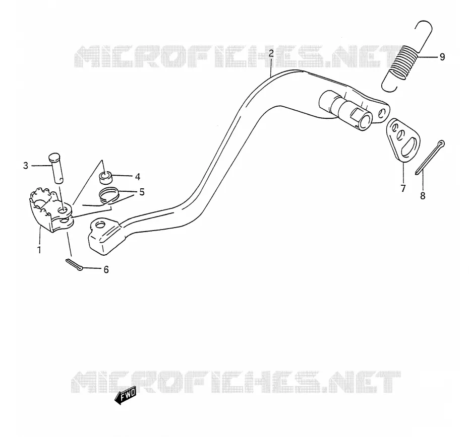 REAR BRAKE Suzuki MOTO 200 TS-R 1992  TS200RN(E28)