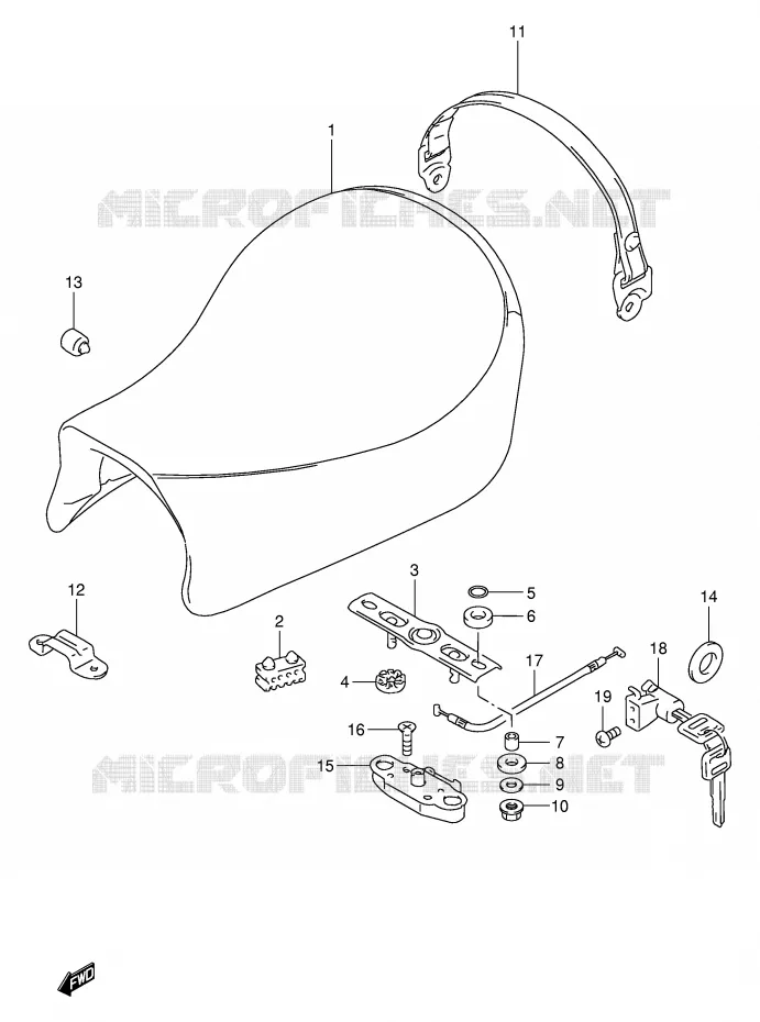 SEAT Suzuki MOTO 250 TU 2000  TU250XY(E2)