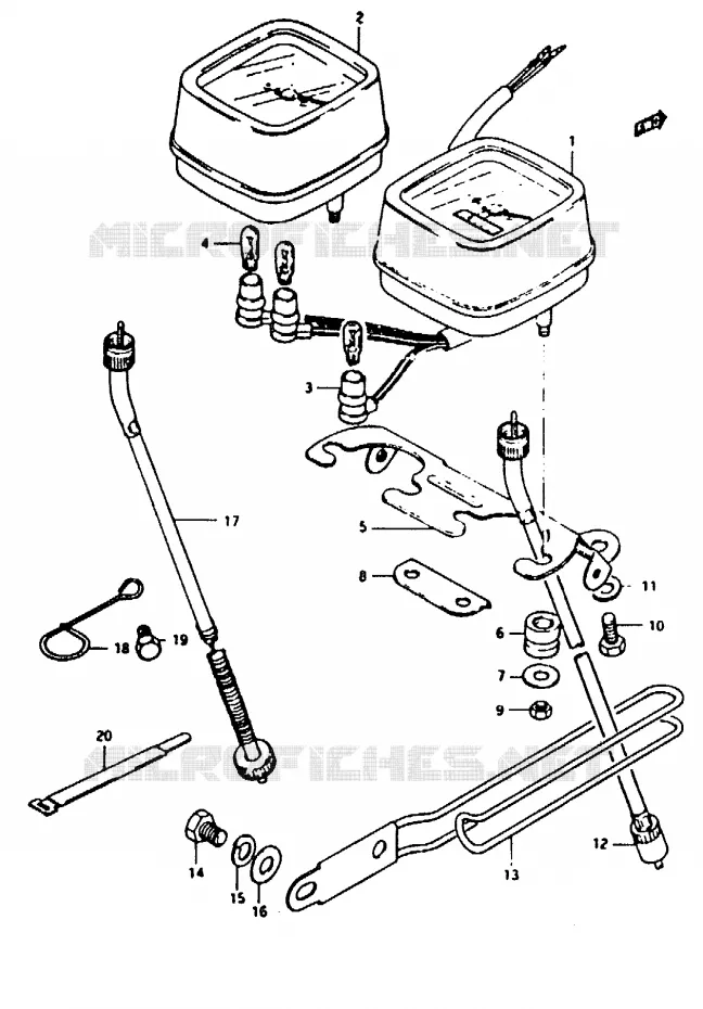 SPEEDOMETER Suzuki MOTO 50 TS-ER 1982  TS50ERKDBZ(Z/D)