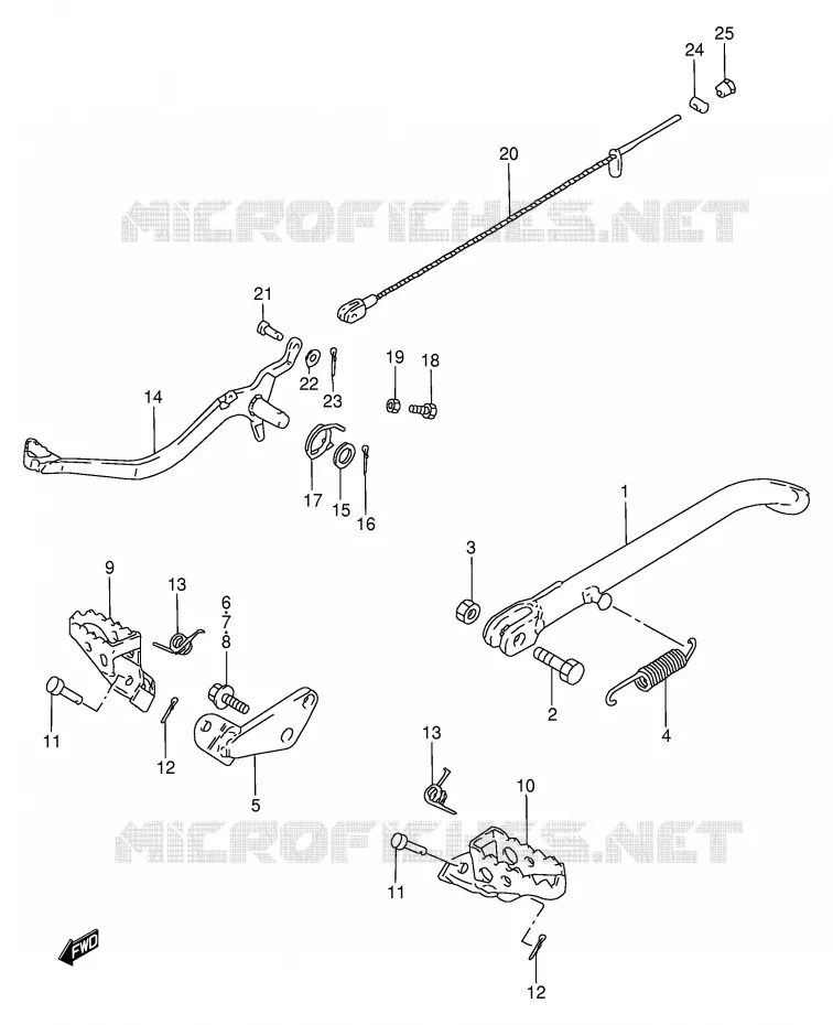 STAND Suzuki MOTO 50 TS-W 1984  TS50WE(E6)