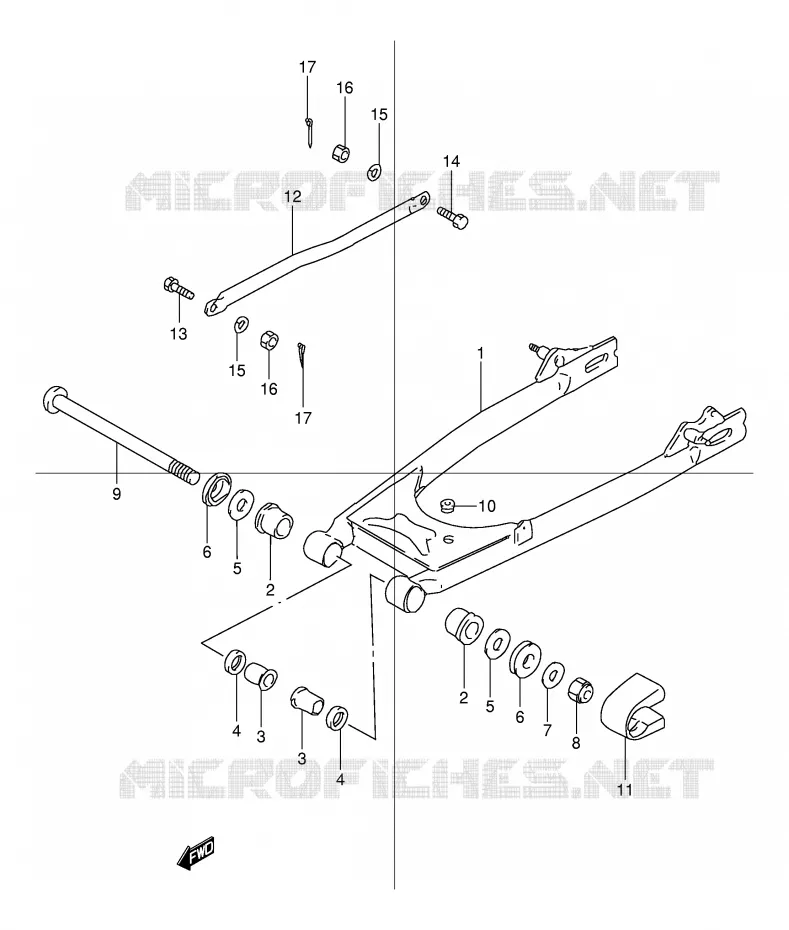 SWINGARM Suzuki MOTO 125 TU 1999  TU125X(E2)