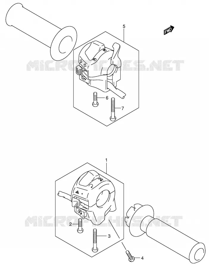 SWITCHES Suzuki MOTO 125 INTRUDER 2006  VL125K6(E2)