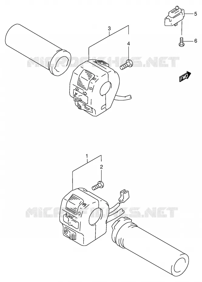 SWITCHES Suzuki MOTO 800 INTRUDER 1999  VS800GLX(E2)