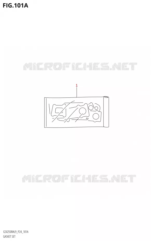 GASKET SET Suzuki MOTO 250 GSX-R 2019  GSX250RA L9/GSX250RZA L9 P24
