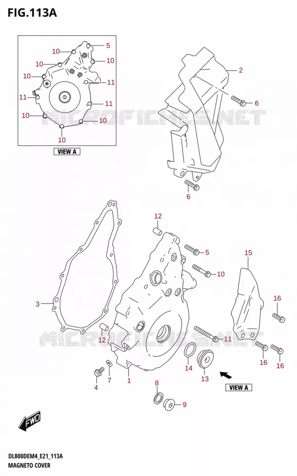 MAGNETO COVER Suzuki MOTO 800 V-STROM 2024  DL800DERC M4 (E21)