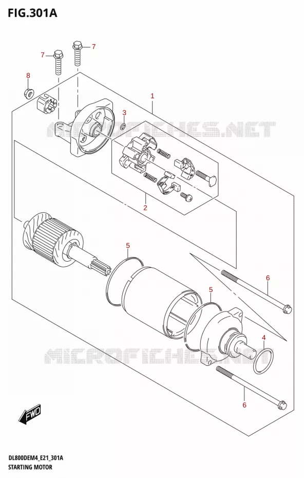 STARTER MOTOR Suzuki MOTO 800 V-STROM 2024  DL800DERC M4 (E21)