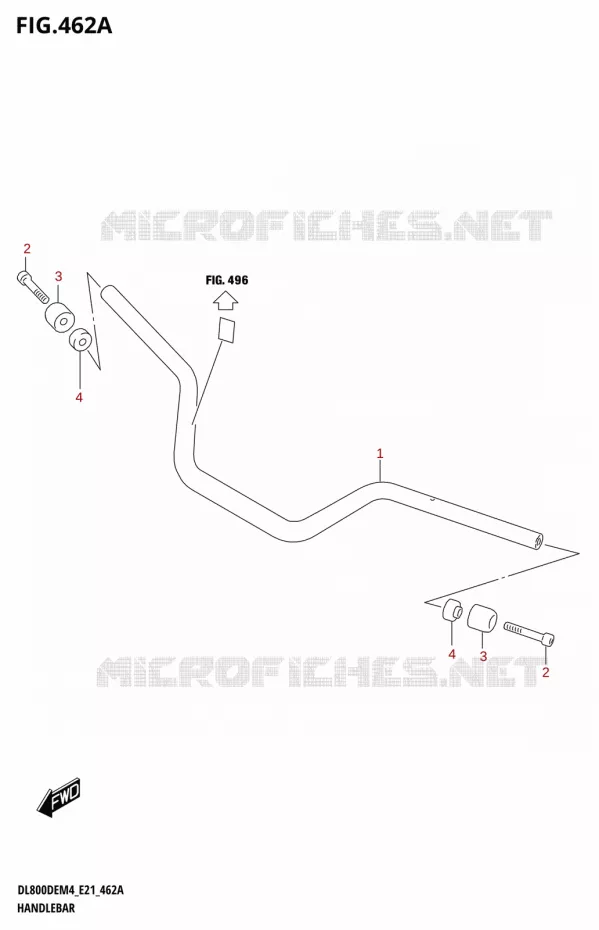 HANDLEBAR Suzuki MOTO 800 V-STROM 2024  DL800DEUC M4 (E21)