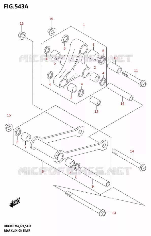 SHOCK ABSORBER LINKAGE Suzuki MOTO 800 V-STROM 2024  DL800DEUC M4 (E21)