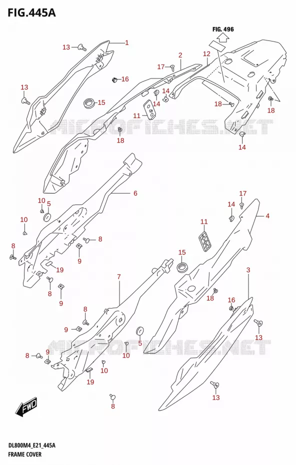 FAIRING Suzuki MOTO 800 V-STROM 2024  DL800RQ M4 (E21)