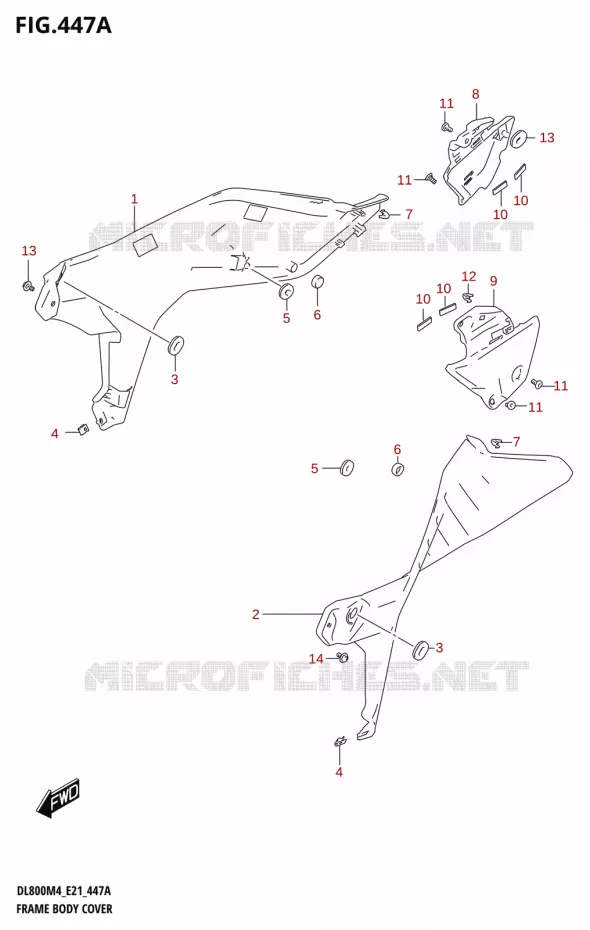 FAIRING Suzuki MOTO 800 V-STROM 2024  DL800RQ M4 (E21)