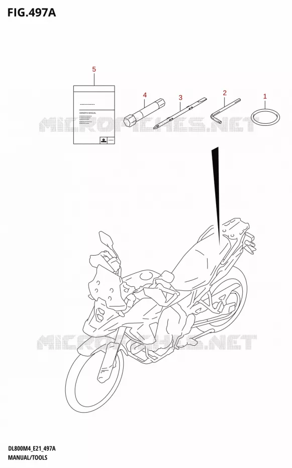 MANUAL - TOOLS Suzuki MOTO 800 V-STROM 2024  DL800RQ M4 (E21)