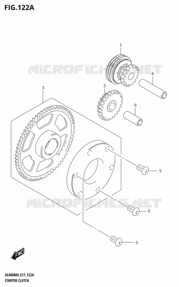 STARTER MOTOR CLUTCH Suzuki MOTO 800 V-STROM 2024  DL800RQ M4 (E21)