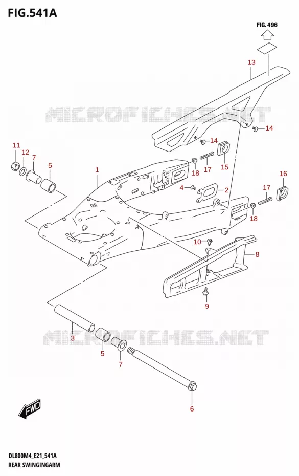 SWINGARM Suzuki MOTO 800 V-STROM 2024  DL800RQ M4 (E21)