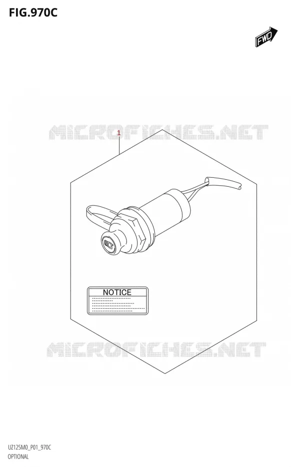 OPTIONS (USB PORT) Suzuki SCOOTER 125 ACCESS 2020  UZ125NE M0 (E01)