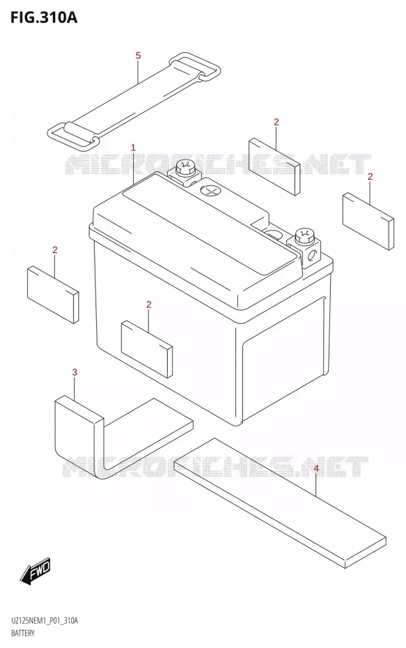 BATTERY Suzuki SCOOTER 125 ADDRESS 2023  UZ125NEY M3 (P19)