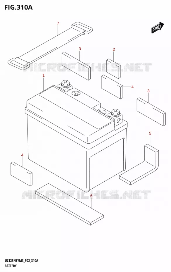 BATTERY Suzuki SCOOTER 125 ADDRESS 2023  UZ125NEY M3 (P19)