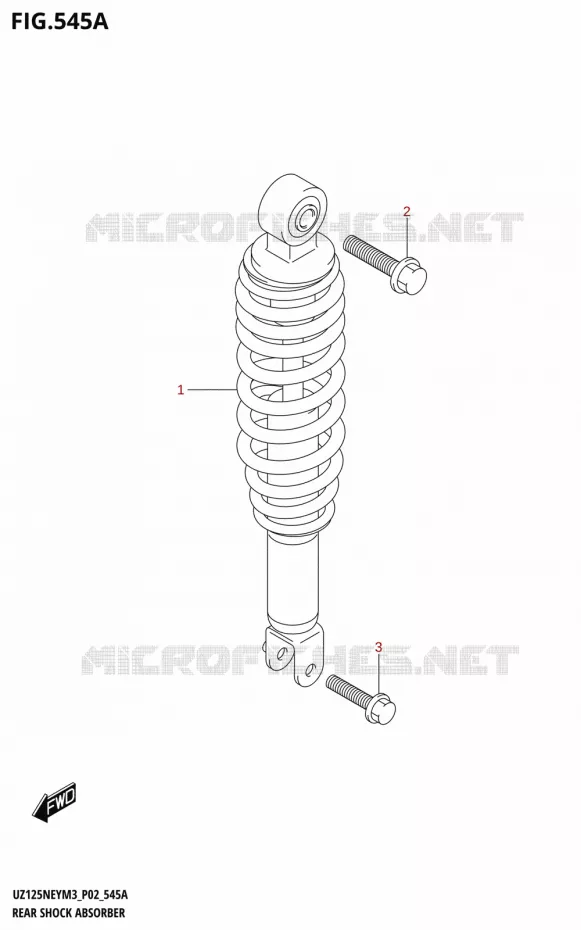 REAR SHOCK ABSORBER Suzuki SCOOTER 125 ADDRESS 2023  UZ125NEY M3 (P19)