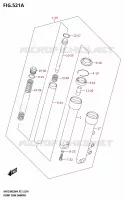 FRONT FORK for Suzuki AVENIS 125 2024