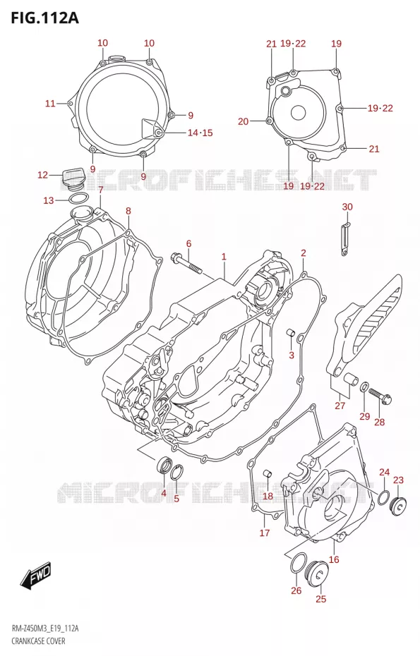 CRANKCASE COVER Suzuki MOTO 450 RM-Z 2023  RM-Z450 M3 (E19)