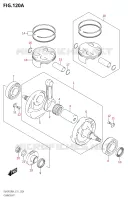 CRANKSHAFT for Suzuki RM-Z 450 2024