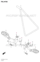 FOOTREST for Suzuki RM-Z 450 2024