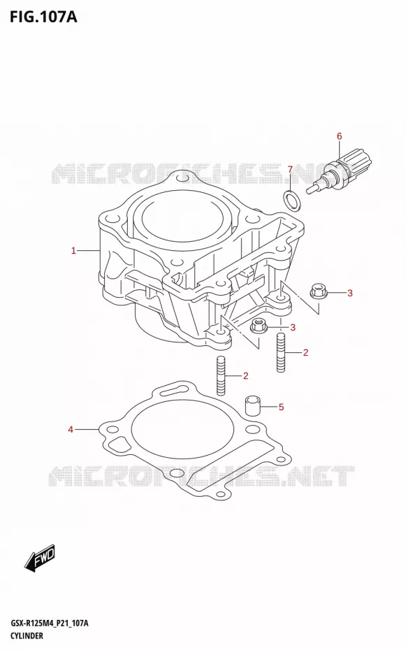 CYLINDER Suzuki MOTO 125 GSX-R 2024  GSX-R125RL 2024 M4 (P21)