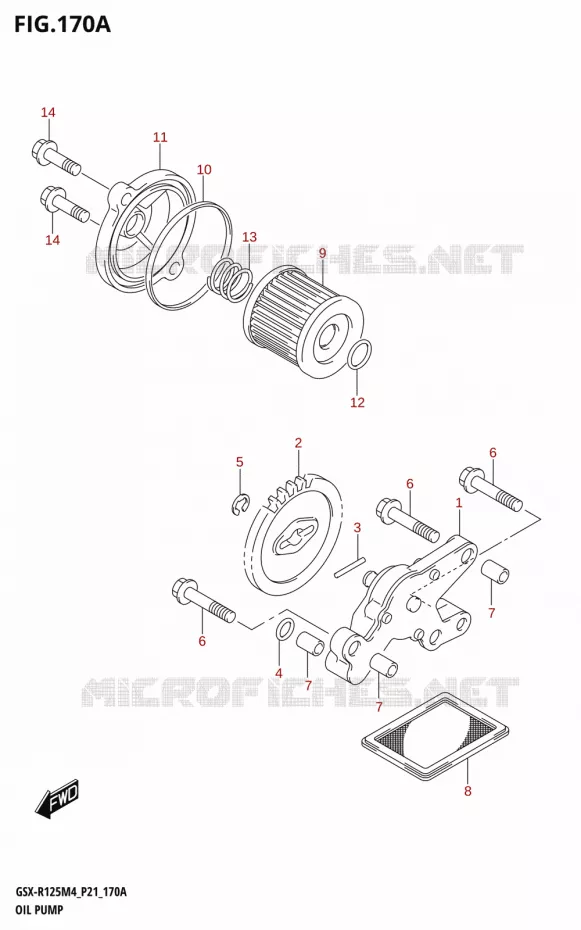 OIL PUMP Suzuki MOTO 125 GSX-R 2024  GSX-R125RL 2024 M4 (P21)