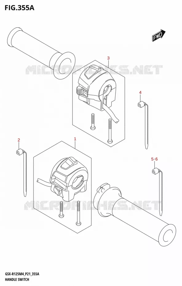 SWITCHES Suzuki MOTO 125 GSX-R 2024  GSX-R125RL 2024 M4 (P21)