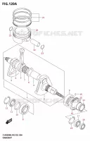 CRANKSHAFT for Suzuki KINGQUAD 500 2024