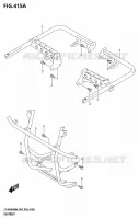 FOOTREST for Suzuki KINGQUAD 500 2024