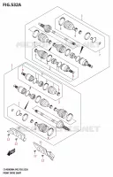 FRONT DRIVESHAFT for Suzuki KINGQUAD 500 2024
