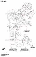 FRONT FENDER (LT A500XP:(P03,P33)) for Suzuki KINGQUAD 500 2024
