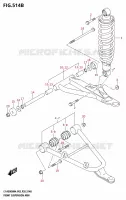 FRONT SUSPENSION ARM (LT A500XP) for Suzuki KINGQUAD 500 2024