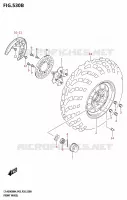 FRONT WHEEL (LT A500XP) for Suzuki KINGQUAD 500 2024