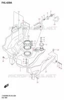 FUEL TANK (P03,P28) for Suzuki KINGQUAD 500 2024