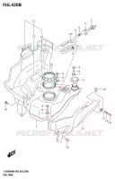 FUEL TANK (P33) for Suzuki KINGQUAD 500 2024