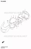 HANDLEBAR FAIRING (LT A500XP:(P03,P33)) for Suzuki KINGQUAD 500 2024