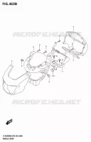 HANDLEBAR FAIRING (LT A500X:P28) for Suzuki KINGQUAD 500 2024