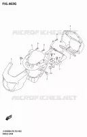 HANDLEBAR FAIRING (LT A500XPZ:(P03,P33)) for Suzuki KINGQUAD 500 2024