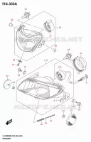 HEADLIGHT for Suzuki KINGQUAD 500 2024