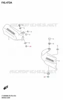 KNUCKLE COVERS (LT A500XP,LT A500XPZ) for Suzuki KINGQUAD 500 2024