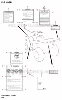 LABEL (P03) for Suzuki KINGQUAD 500 2024