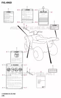 LABEL (P33) for Suzuki KINGQUAD 500 2024