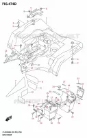 REAR FENDER (LT A500XP:(P03,P33)) for Suzuki KINGQUAD 500 2024