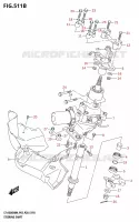 STEERING COLUMN (LT A500XP) for Suzuki KINGQUAD 500 2024