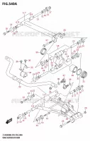 SWINGARM for Suzuki KINGQUAD 500 2024